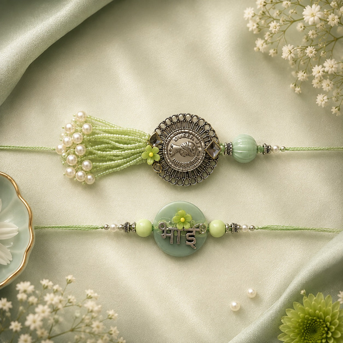 Green 1 single Rakhi