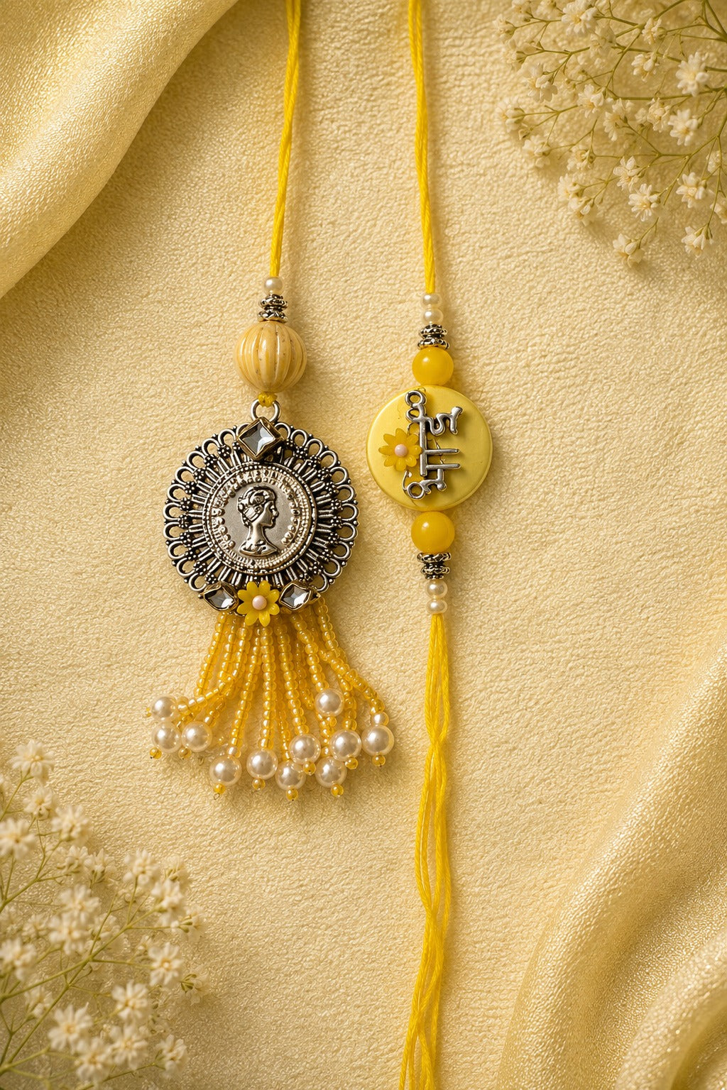 Yellow 1 single Rakhi