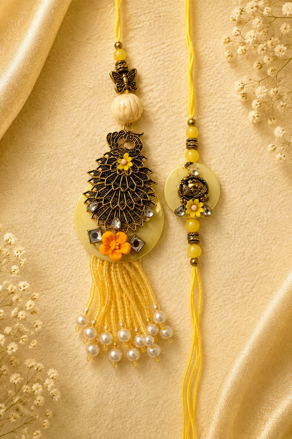 Yellow 2 single Rakhi