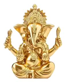 Lord Ganesha murti in gold